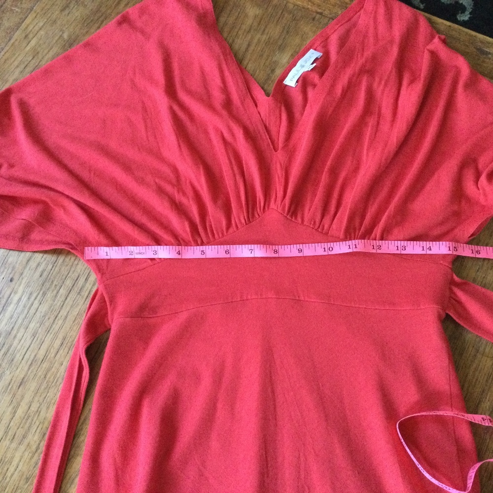 Paul & Joe Italy Red Wool blend Dolman dress 40 - Picture 7 of 9